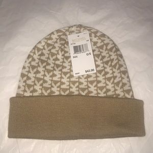 💜Authentic Michael Kors MK Signature Logo Beanie